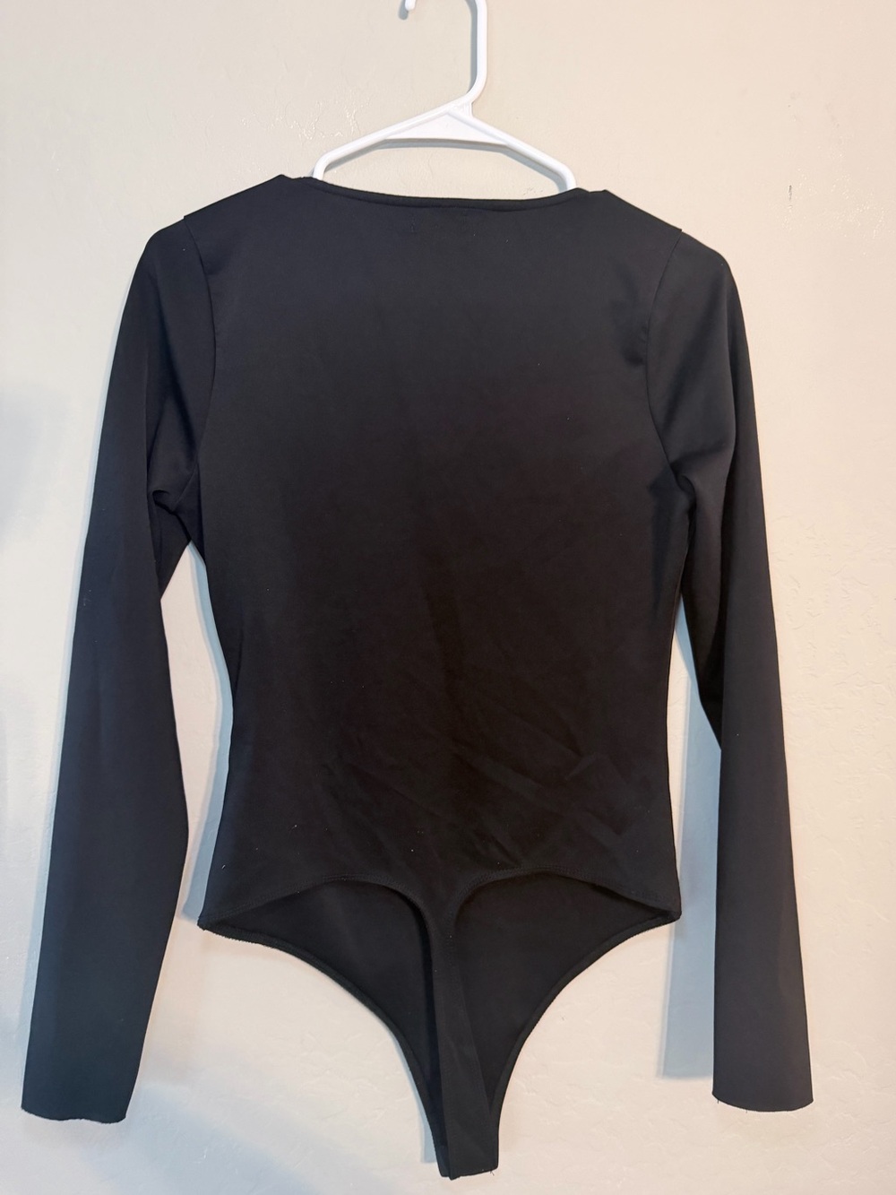 Good American Black Long Sleeve Scoop Neck Bodysuit size medium - Picture 2 of 8